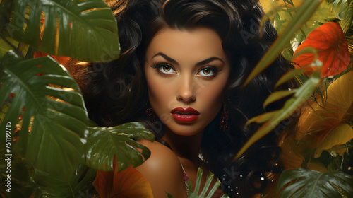 Pin up Jungle woman