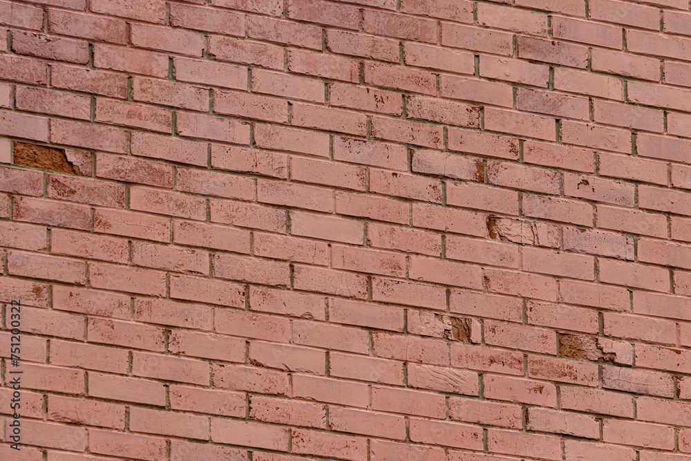 red brick wall close op red brick wall close op