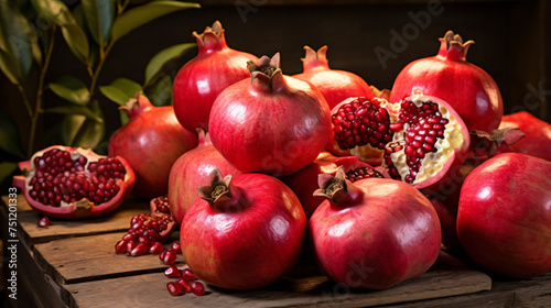 Organic pomegranates from farmgrown trees