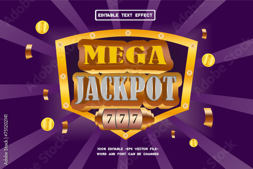 MEGA JACKPOT TEXT EFECT EDITABLE