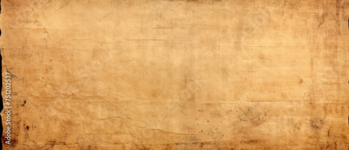 Dirty and stained vintage grunge brown blank parchment paper sheet background texture created with Generative AI Technology