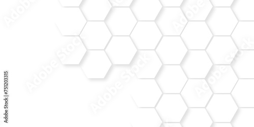 Vector seamless 3d abstract creative white hexagons backdrop background. modern background with hexagons. Hexagonal white hexagons honeycomb wallpaper with copy space for web cell honeycomb texture.