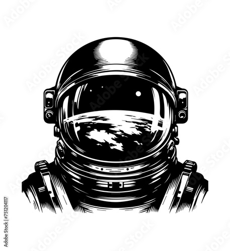 astronaut vector isolated on white background