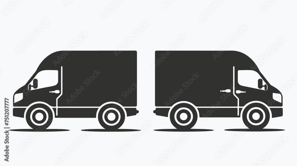 Fast shipping delivery truck icon.