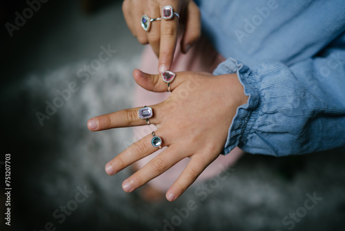 Child with rings photo