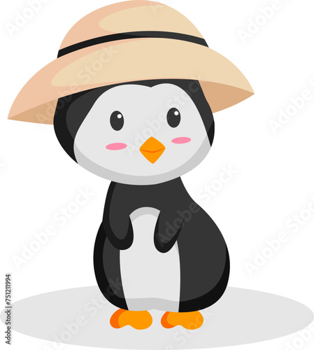Little Penguin Character Design Illustration
