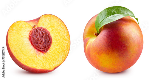 Fresh organic peach isolated © Maks Narodenko