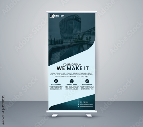 Standee Template, Roll up Banners template for business