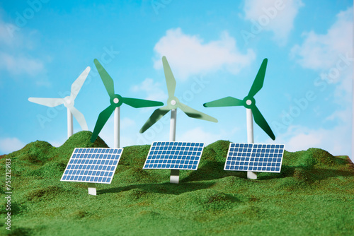 clean energy and environmentally sustainable alternative energy. photo