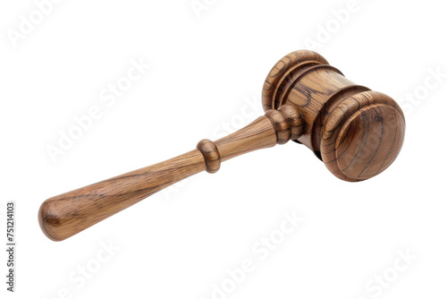 The Wooden Judge Gavel Isolated On Transparent Background