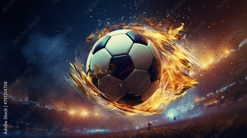 Soccer and sports concepts 3d rendering