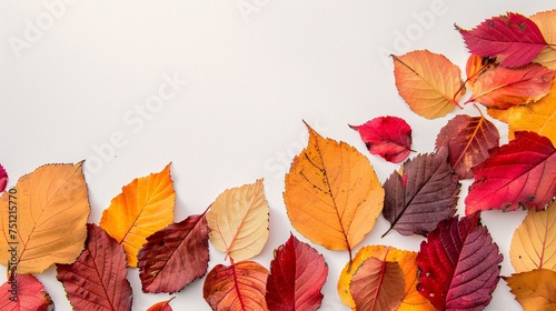 Fall Foliage A Seasonal Splash of Red  Orange  and Yellow Leaves Generative AI