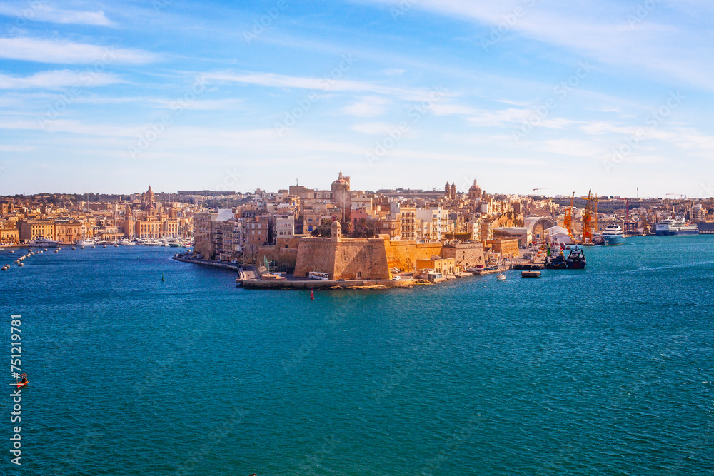 Early morning vew of Valletta, the capital of Malta