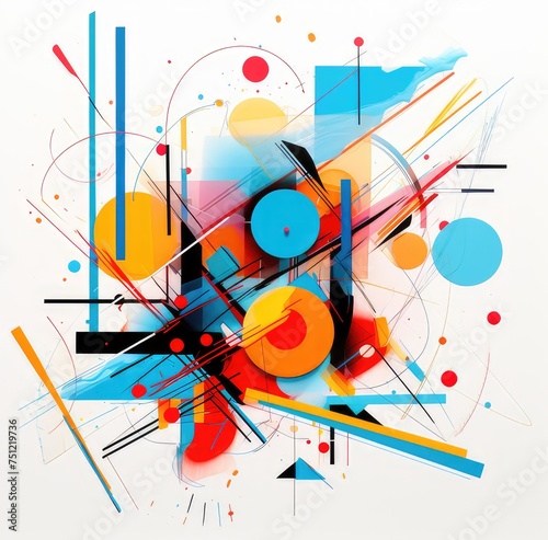 colorful abstract geometric artwork background