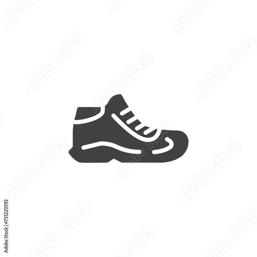 Hiking boots vector icon