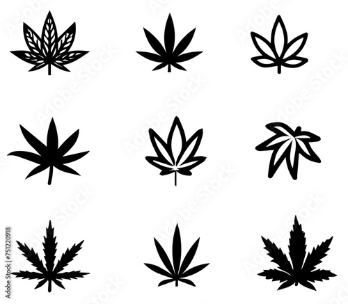 marijuana leaf vector transparent background PNG clipart