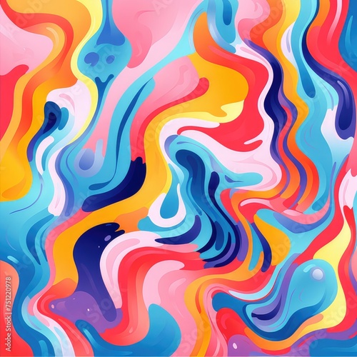 harmonious swirls of pastel tones background