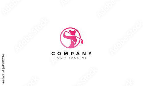 Abstract/elegant/geomatric logo design golf sport with letter O for company