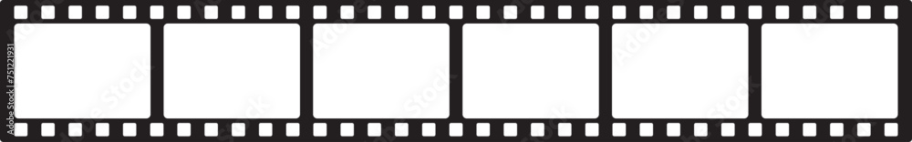 Film Strip Icon, Symbol on Isolated Background. Vector Illustration