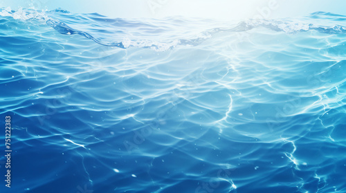 Water surface abstract background with a text fiel photo