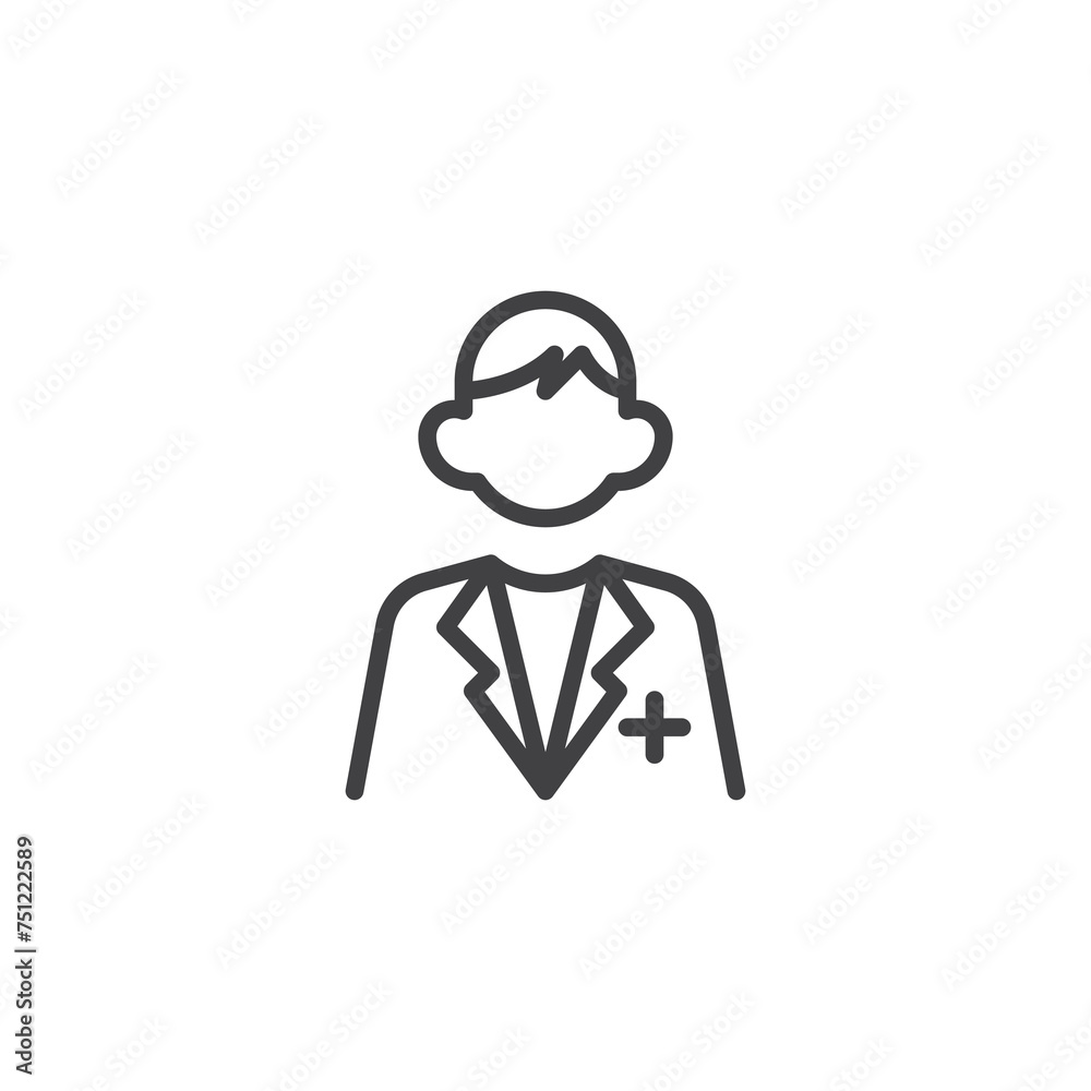 Medical doctor line icon Medical doctor line icon