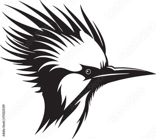 Vector graphics of king fisher bird photo