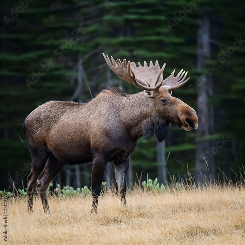 Moose in its Natural Habitat  Wildlife Photography