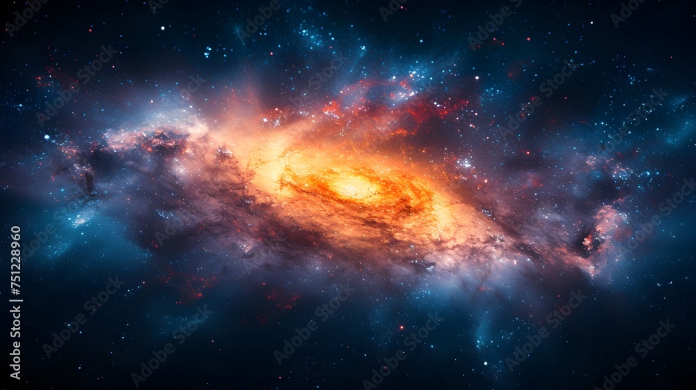 Beautiful galaxy somewhere in deep space. Cosmic wallpaper