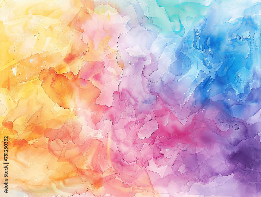 Abstract Colorful Watercolor