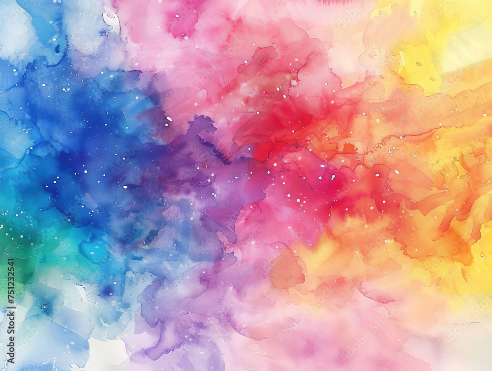 Abstract Colorful Watercolor