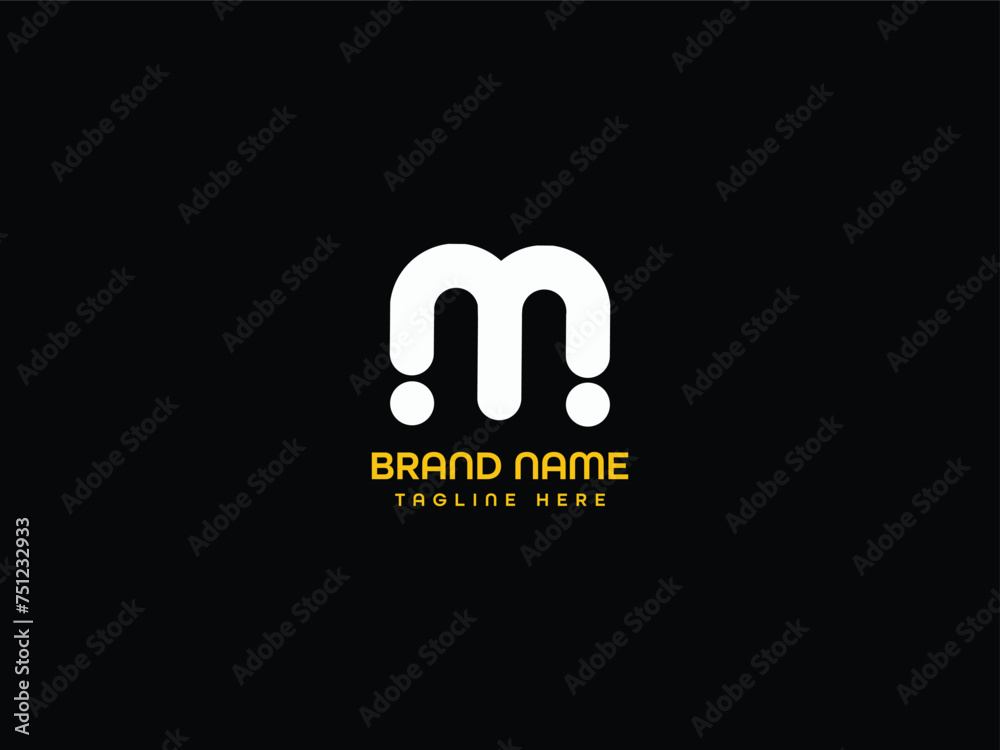 Obraz premium monogram business letter logo design