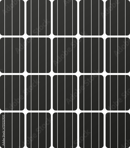3d render solar panel texture square black