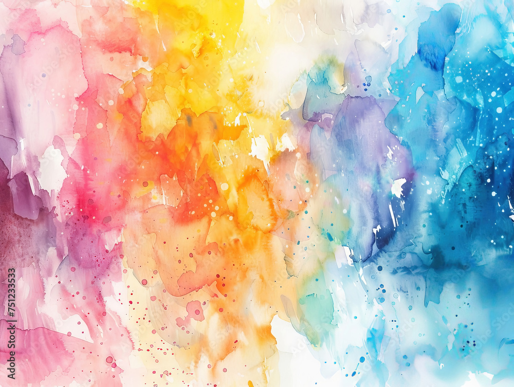 Fototapeta premium Abstract Colorful Watercolor