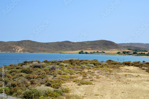 sea view (seascape, sea landscape) - Paralia Saravari, Ag. Theodoros, Lemnos, Greece, Aegean sea photo