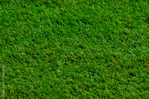 Close up soccer field lines. Background soccer pitch grass football stadium ground view. Stadium field ground grass detail.