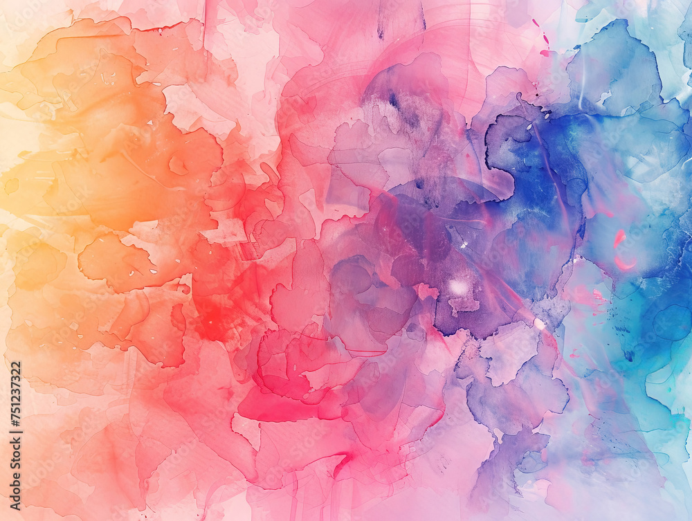 Abstract Colorful Watercolor