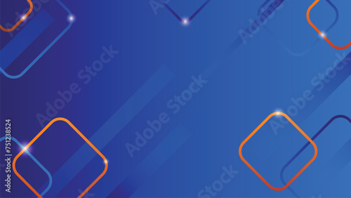Abstract design blue gradient background with neon shiny lights red and sliced backdrop can be used for business website headers