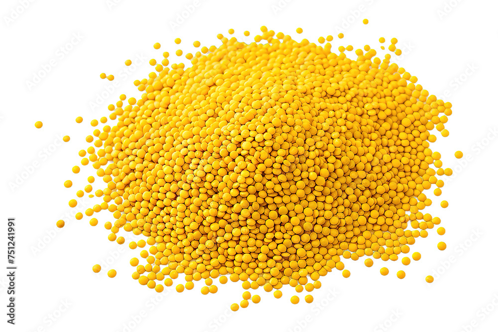 Heap of millet grains isolated on PNG Background. Generative Ai. Heap of millet grains isolated on PNG Background. Generative Ai.