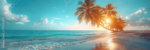 Palm Trees Against Blue Sky Tropical, HD, Background Wallpaper, Desktop Wallpaper © Moon Art Pic