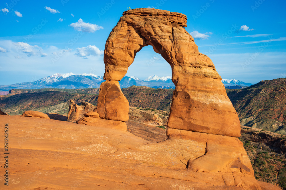 Delicate Arch at Arches National Park, in eastern Utah