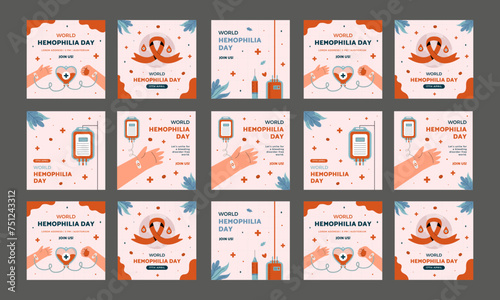 world hemophilia day vector illustration flat design