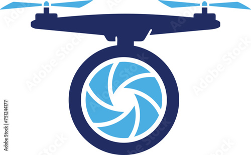 aero drone vector template logo design
