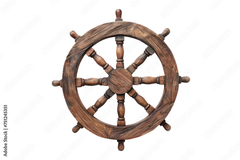 The Wooden Helm Frame Isolated On Transparent Background