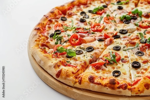 Tasty Pizza Isolated on Transparent Background