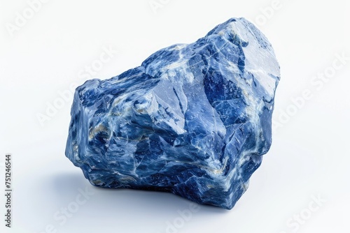 Sodalite Crystal Isolated on Transparent Background