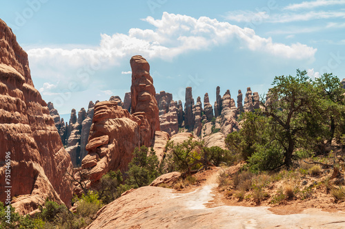 Hiking Trail at Arches National Park in Utah