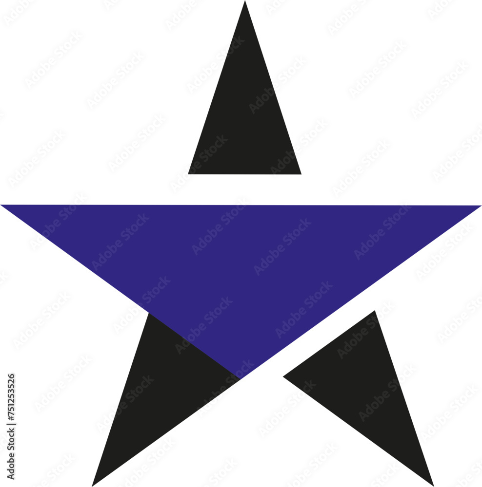Obraz premium star vector template logo design