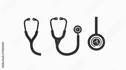 Stethoscope Icon Medical Health Care Symbol Glyph