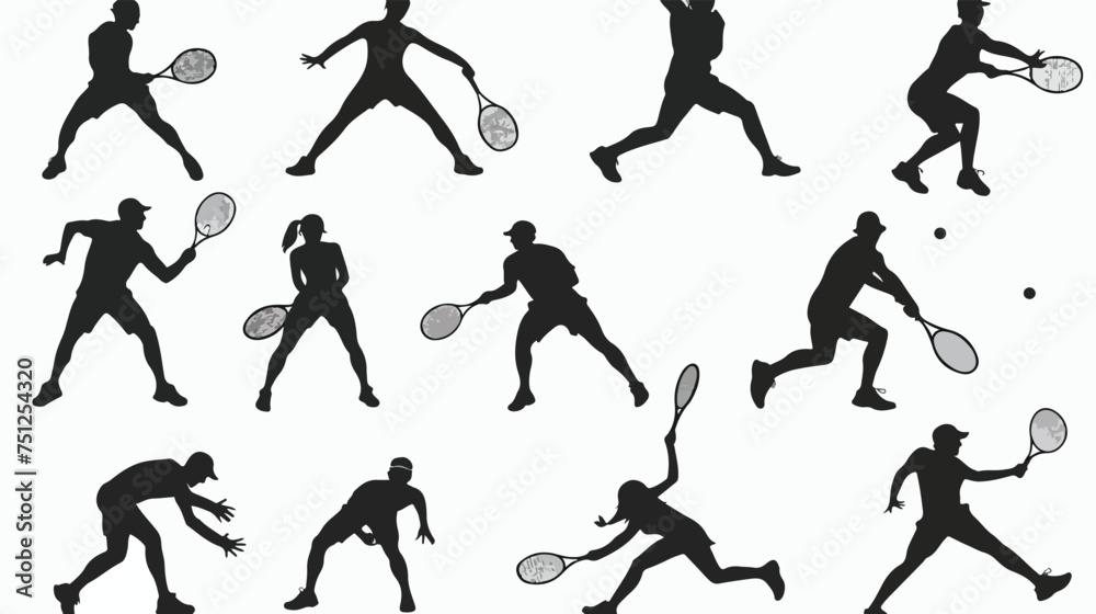tennis icon isolated sign symbol vector  high quality