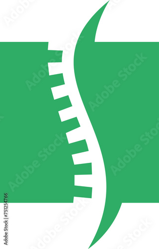 medical chiropractic vector template logo design
